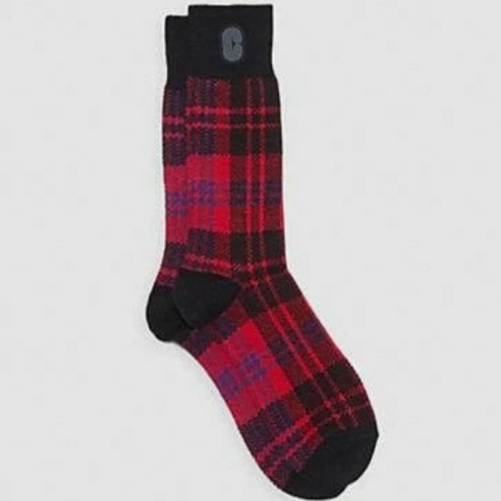 COACH PLAID SOCKS